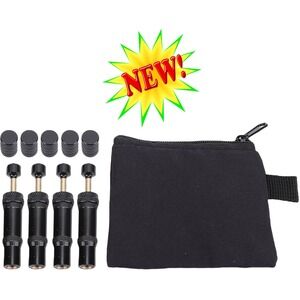 Universal Adjustable Tire Deflator Kit 10-30 PSI 4pc Black NEW